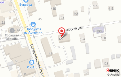Всероссийская общественная организация ветеранов войны, труда, Вооруженных сил и правоохранительных органов во Всеволожске на карте