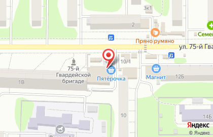 Гипермаркет Пятёрочка в Октябрьском районе на карте