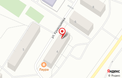Продовольственный магазин в Мурманске на карте