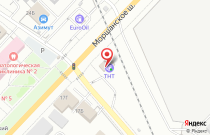 АЗС ТНТ в Тамбове на карте