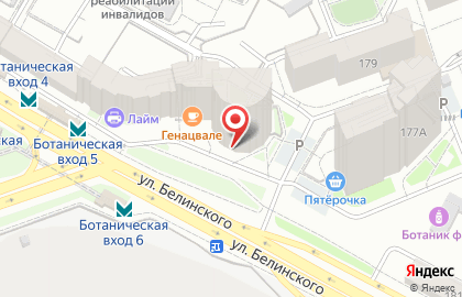 Кондитерская пекарен Бисквитный двор в Октябрьском районе на карте