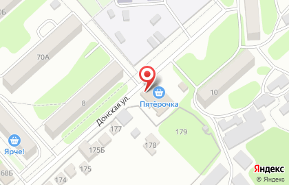 Дискаунтер Пятёрочка на Донской улице на карте