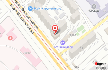 Торговая компания Промосс на Ново-Вокзальной улице на карте