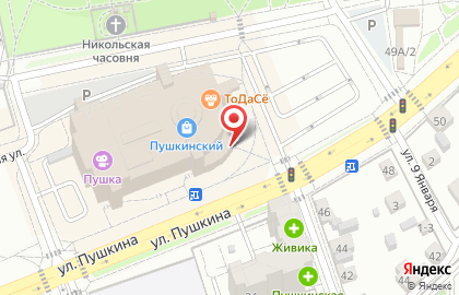 Центр подключений РТК на улице Пушкина на карте