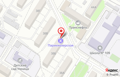 Парикмахерская, ИП Лысцова Е.Ю. на карте