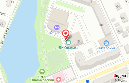 Красногорский парк на карте
