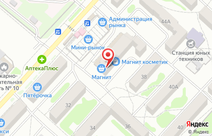 Магазин косметики и бытовой химии Магнит Косметик на улице Ворошилова на карте