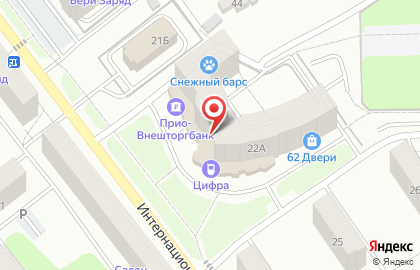 Магазин Галактика на Интернациональной улице, 22а на карте