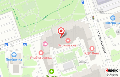 Кабинет гирудотерапии Першина Петра Владимировича в Солнцево на карте