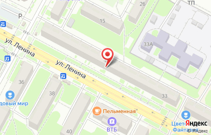 Магазин канцелярских товаров Филин на улице Ленина на карте