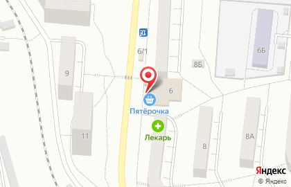 Супермаркет Пятёрочка в Первоуральске на карте