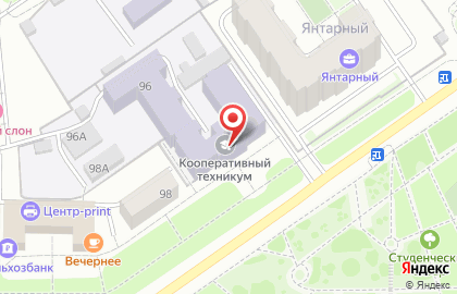 Столовая Чебоксарский кооперативный техникум на карте