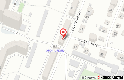 Фирменный магазин Йола-маркет на улице Короленко на карте