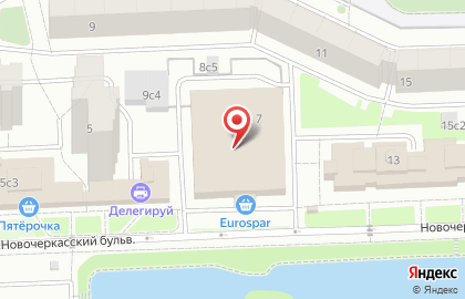 Супермаркет EUROSPAR в Москве на карте