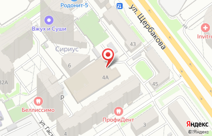 Шиномонтажная мастерская в Гончарном переулке на карте