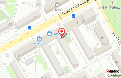 Производственно-торговая компания Висла на Туркестанской улице на карте