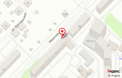 Кафе-бар Олимп на Минской улице на карте