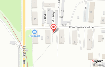 Продуктовый магазин Лукошко в Комсомольском переулке на карте