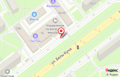Текстиль Рум (Санкт-Петербург) на улице Белы Куна на карте