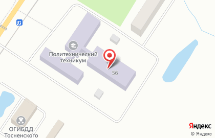 Тосненский политехнический техникум на карте