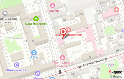 Подстанция скорой медицинской помощи №6 на проспекте Соколова на карте