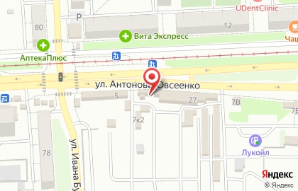 Мясная лавка, ИП Воробьев Д.Ю. на улице Антонова-Овсеенко на карте