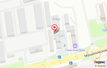 Торгово-сервисный центр Автостекло на Михайловском шоссе на карте