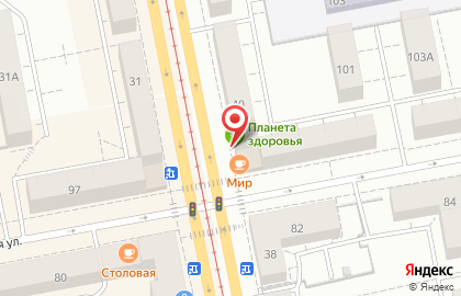 Кафе Мир в Екатеринбурге на карте