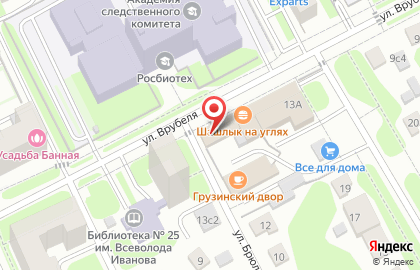 Гастроном в Москве на карте