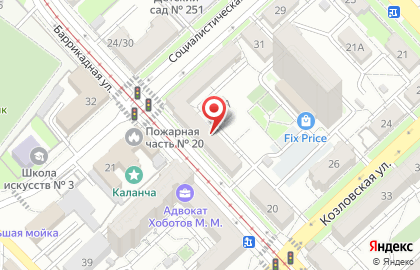 ООО Инженерные сети на Баррикадной улице на карте