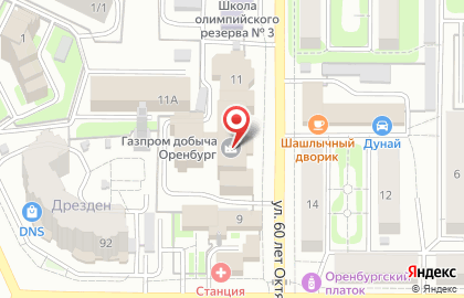 Управление технологического транспорта и специальной техники Газпром добыча Оренбург на карте