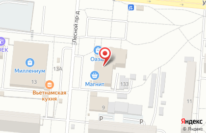 Магазин мороженого Инмарко в Лесном проезде на карте