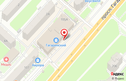 Салон связи Связной на проспекте Гагарина на карте