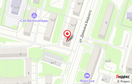 Объединение автомобилистов Северо-Западного административного округа в Москве на карте