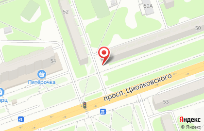 Студия Хамелеон на проспекте Циолковского на карте