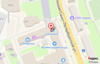 Магазин парфюмерии и косметики Рив Гош на улице Большая Санкт-Петербургская на карте
