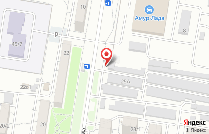 Баня №1 в Благовещенске на карте