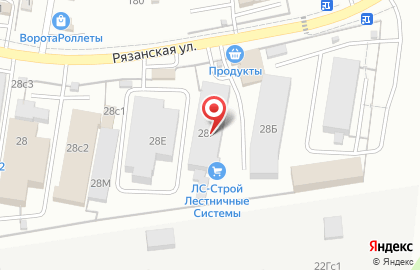 Шиномонтажная мастерская на Рязанской улице на карте