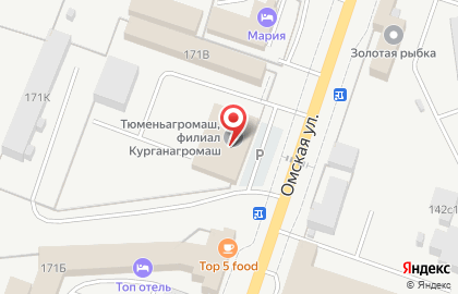 ЗАО Тюменьагромаш на Омской улице на карте