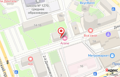 Адмирал Бенбоу на Динамовской улице на карте