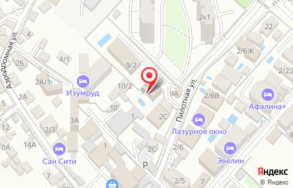 Торговая фирма на Аэродромной улице на карте