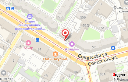 Папа Джонс на Советской улице на карте