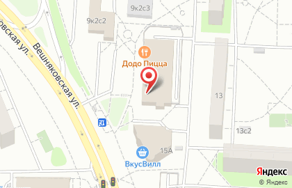 Пиццерия Додо Пицца на метро Новогиреево на карте