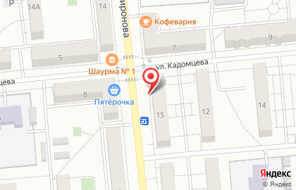 Магазин у дома Бристоль на улице Миронова в Новокуйбышевске на карте