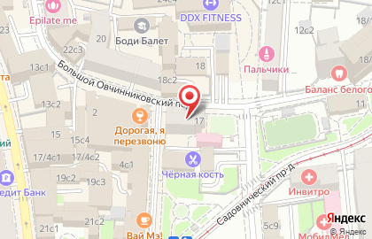 Медицинский центр Невро-Мед в Большом Овчинниковском переулке на карте
