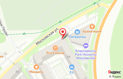 Рыбный магазин Fish House на Московской улице на карте