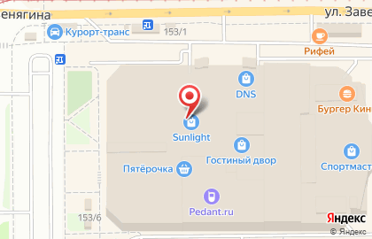 Ювелирный магазин Sunlight в Правобережном районе на карте
