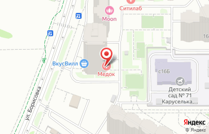 Клиника Медок Мытищи на улице Борисовка на карте