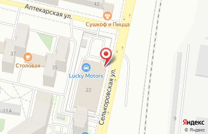 Автоцентр Lucky Motors на Селькоровской улице на карте