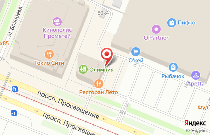 Терминал МТС банк на Гражданском проспекте на карте